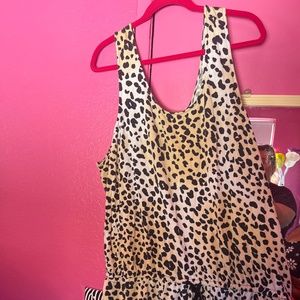 Leopard pajama onesie